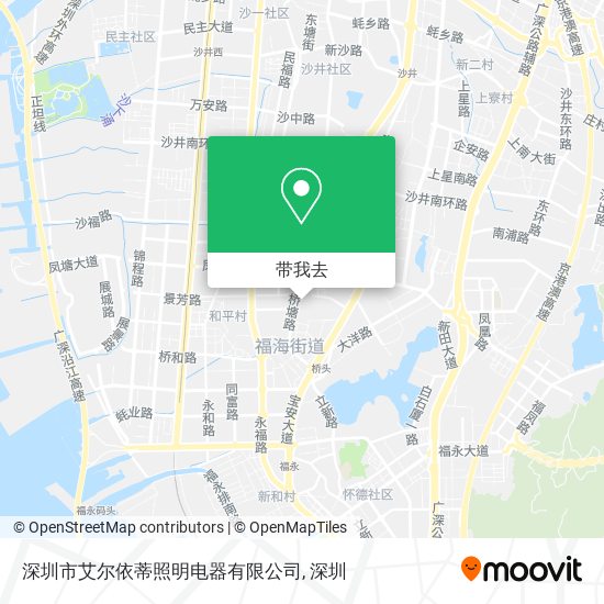 深圳市艾尔依蒂照明电器有限公司地图
