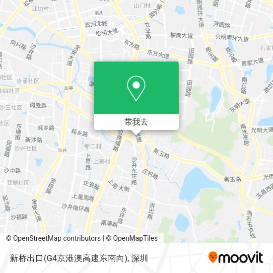 新桥出口(G4京港澳高速东南向)地图