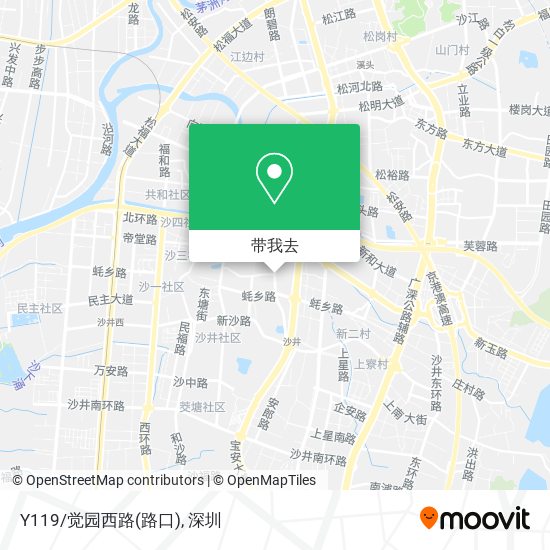 Y119/觉园西路(路口)地图