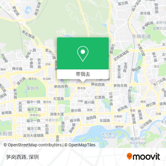 笋岗西路地图