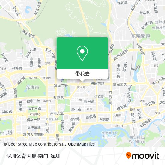 深圳体育大厦-南门地图