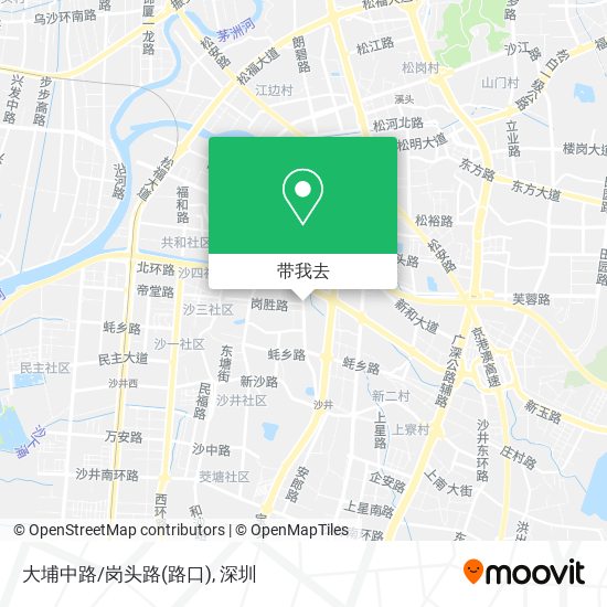 大埔中路/岗头路(路口)地图