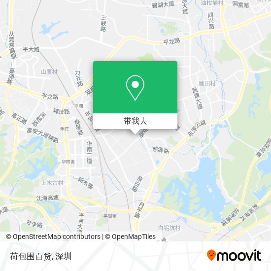 荷包围百货地图