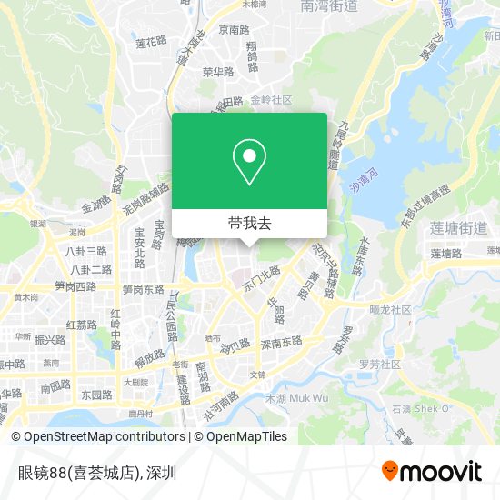 眼镜88(喜荟城店)地图