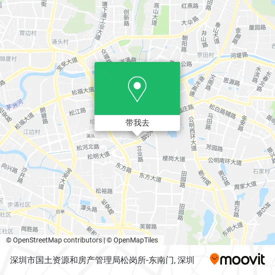 深圳市国土资源和房产管理局松岗所-东南门地图