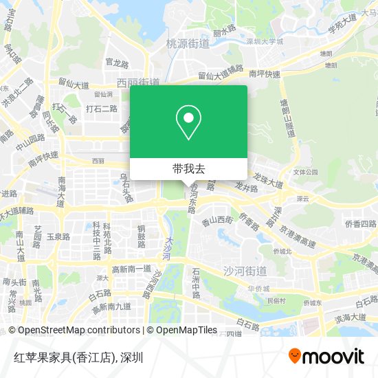 红苹果家具(香江店)地图