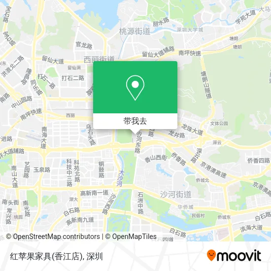 红苹果家具(香江店)地图