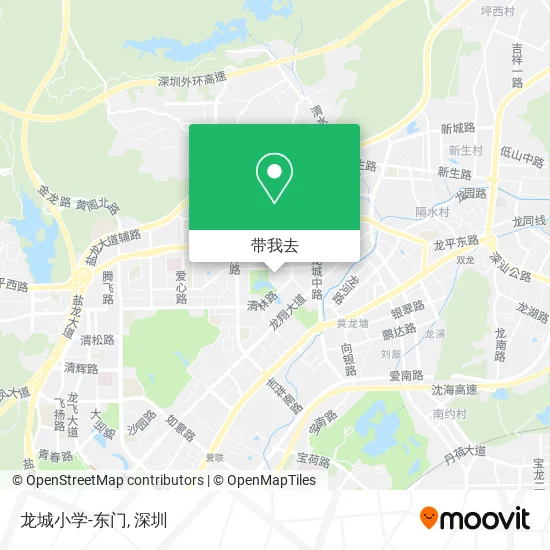 龙城小学-东门地图