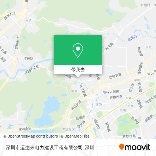 深圳市运达来电力建设工程有限公司地图