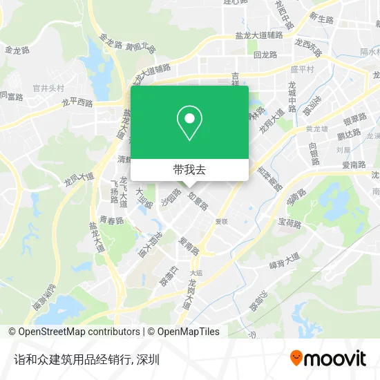 诣和众建筑用品经销行地图