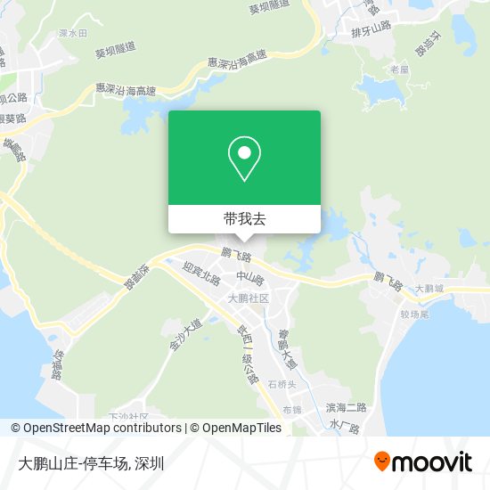大鹏山庄-停车场地图