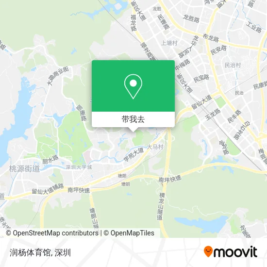 润杨体育馆地图