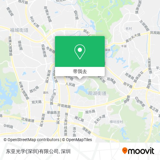 东亚光学(深圳)有限公司地图