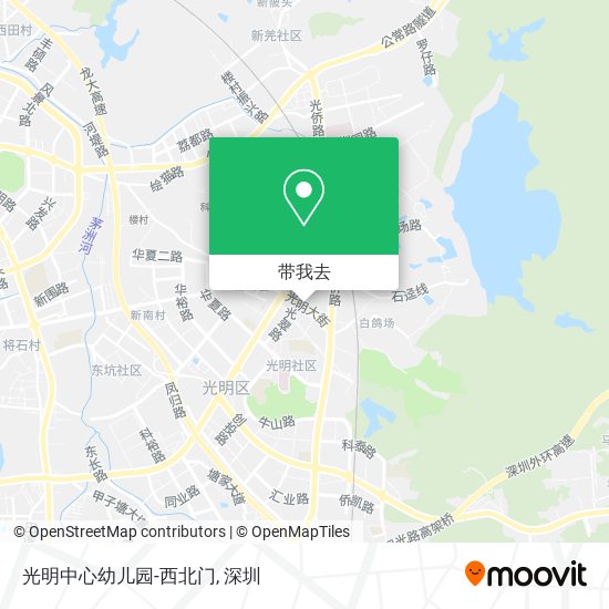 光明中心幼儿园-西北门地图