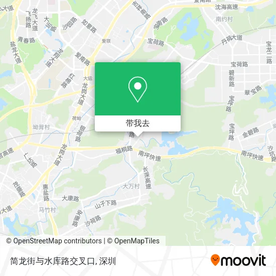 简龙街与水库路交叉口地图