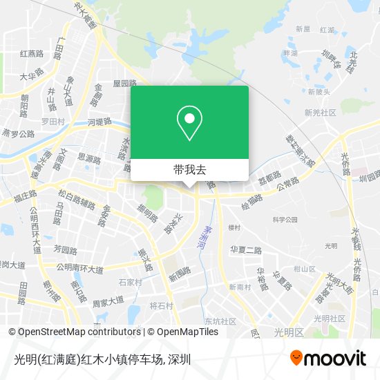 光明(红满庭)红木小镇停车场地图