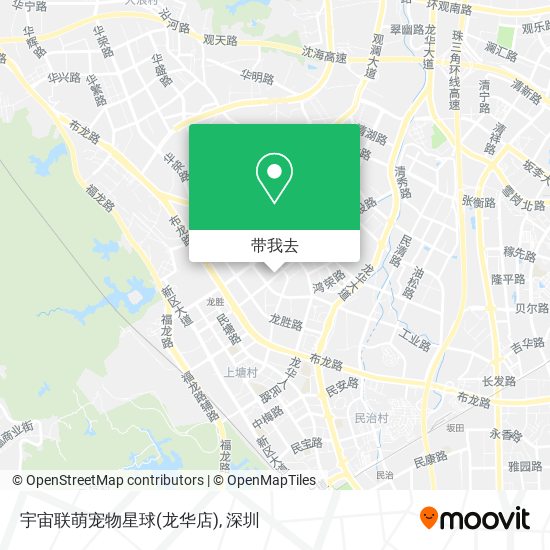 宇宙联萌宠物星球(龙华店)地图