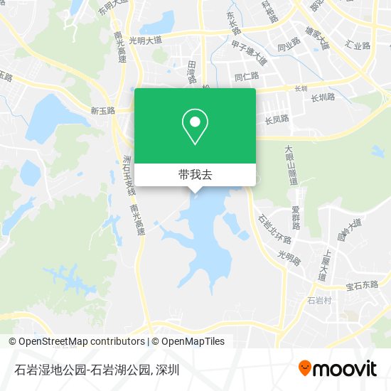 石岩湿地公园-石岩湖公园地图