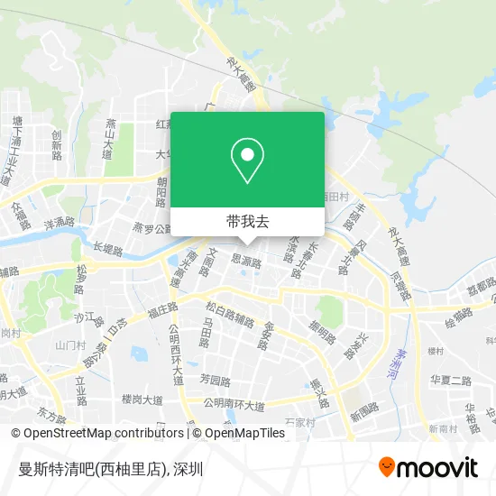 曼斯特清吧(西柚里店)地图