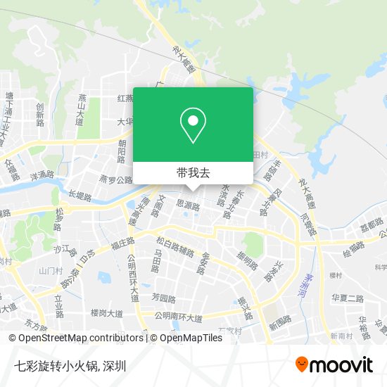 七彩旋转小火锅地图