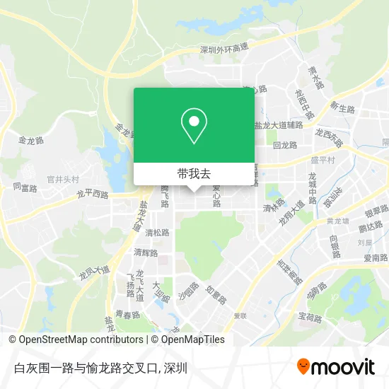 白灰围一路与愉龙路交叉口地图