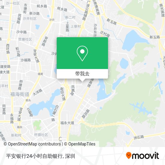 平安银行24小时自助银行地图