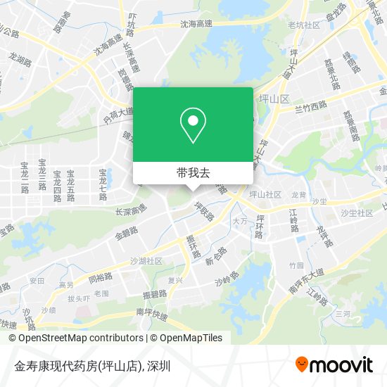 金寿康现代药房(坪山店)地图