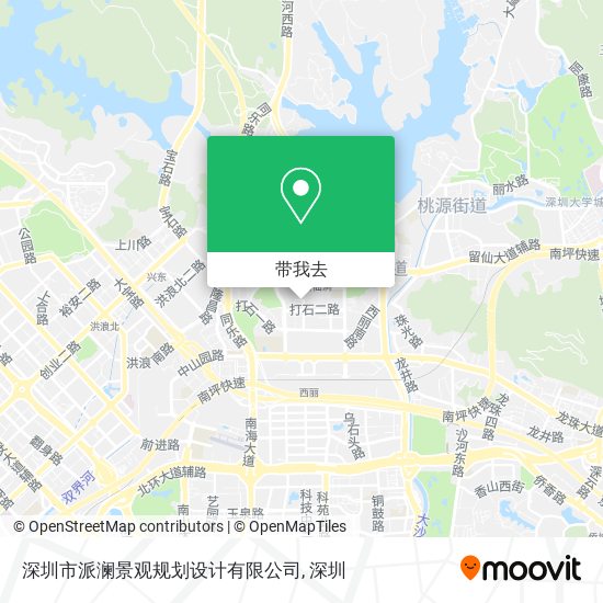 深圳市派澜景观规划设计有限公司地图