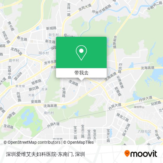 深圳爱维艾夫妇科医院-东南门地图