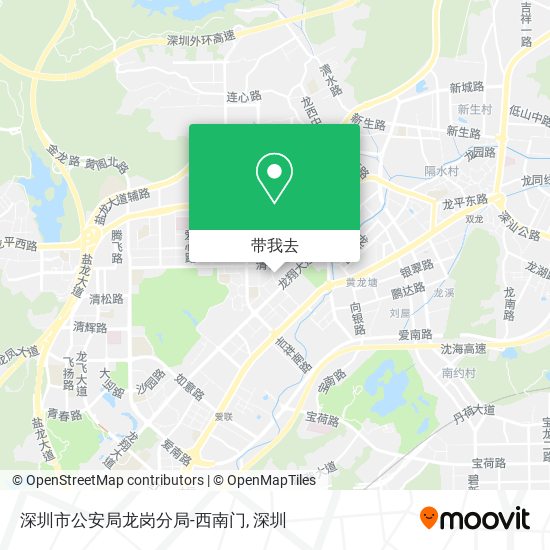 深圳市公安局龙岗分局-西南门地图