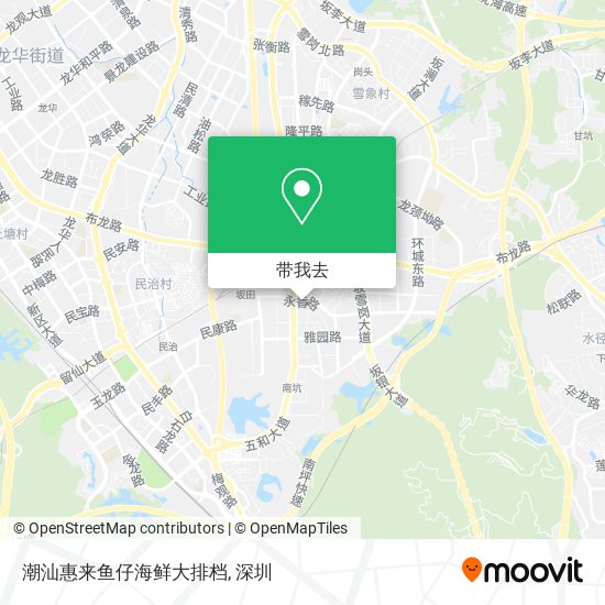 潮汕惠来鱼仔海鲜大排档地图