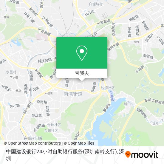 中国建设银行24小时自助银行服务(深圳南岭支行)地图