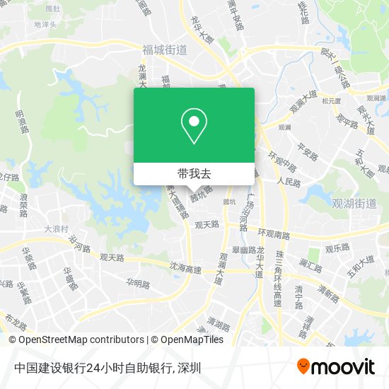 中国建设银行24小时自助银行地图