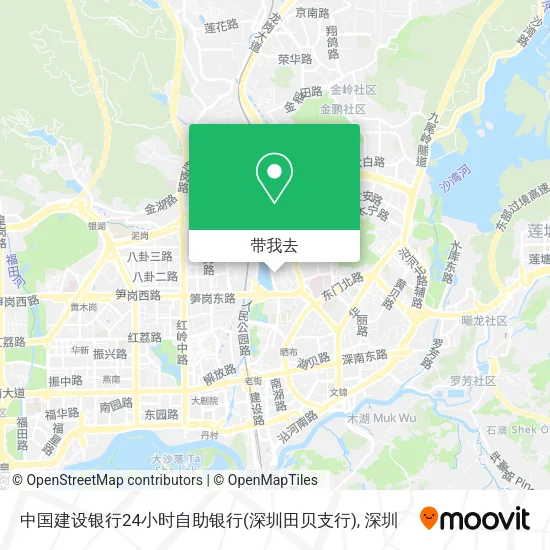 中国建设银行24小时自助银行(深圳田贝支行)地图