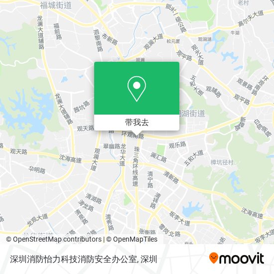 深圳消防怡力科技消防安全办公室地图