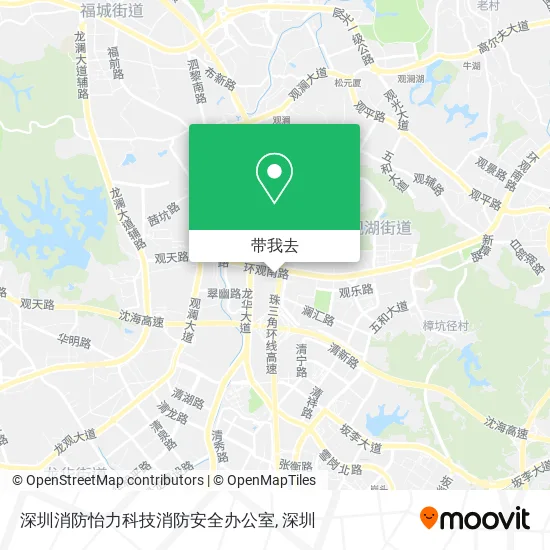 深圳消防怡力科技消防安全办公室地图