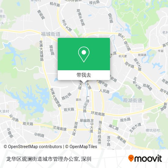 龙华区观澜街道城市管理办公室地图