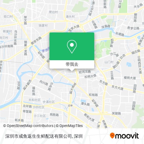 深圳市咸鱼返生生鲜配送有限公司地图