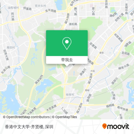 香港中文大学-齐贤楼地图
