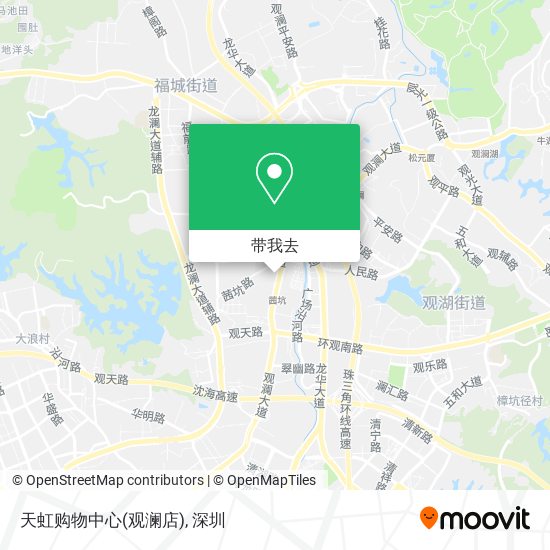 天虹购物中心(观澜店)地图
