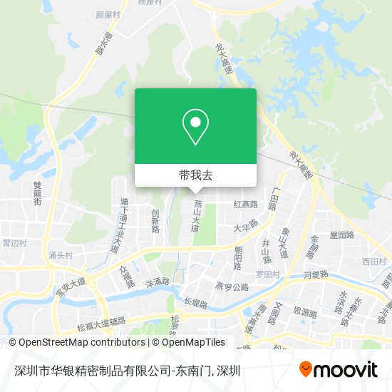 深圳市华银精密制品有限公司-东南门地图