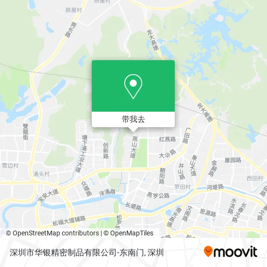 深圳市华银精密制品有限公司-东南门地图