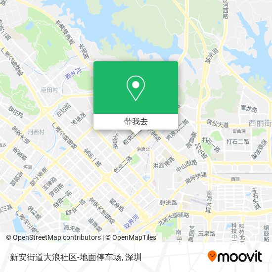 新安街道大浪社区-地面停车场地图