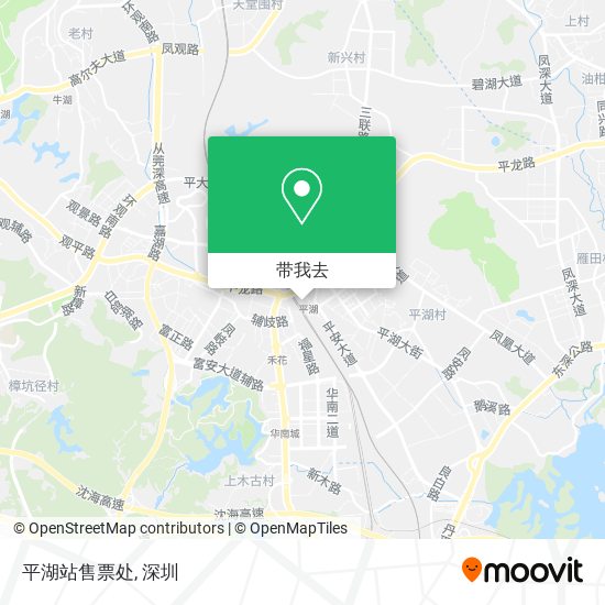平湖站售票处地图