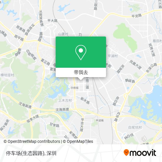 停车场(生态园路)地图