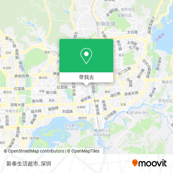 新泰生活超市地图