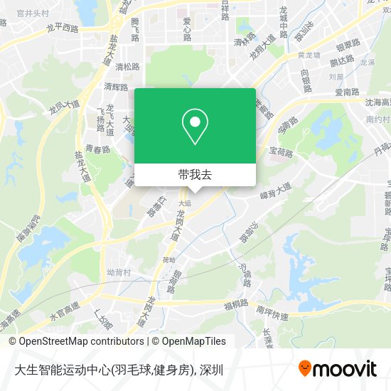 大生智能运动中心(羽毛球,健身房)地图