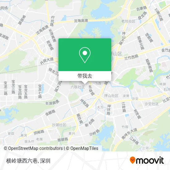 横岭塘西六巷地图