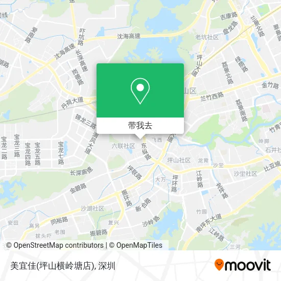 美宜佳(坪山横岭塘店)地图