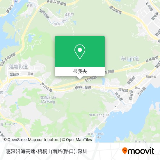 惠深沿海高速/梧桐山南路(路口)地图